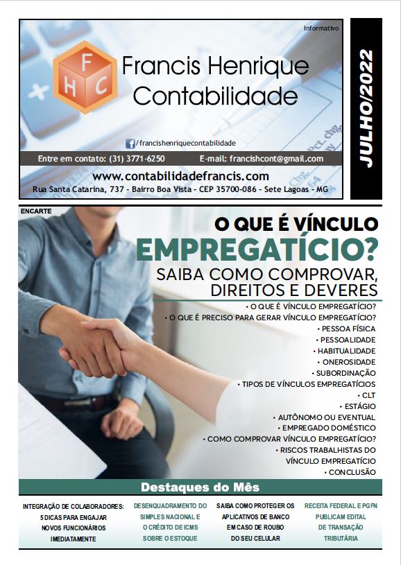 INFORMATIVO JULHO 2022 